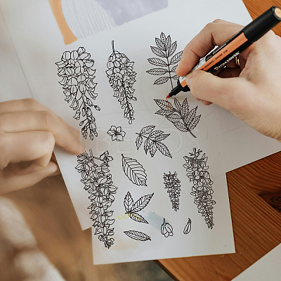Custom Summer Theme PVC Plastic Clear Stamps DIY-WH0631-0242-1