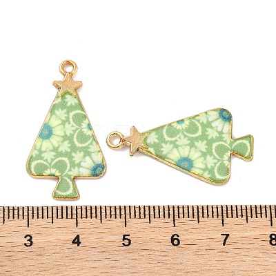 Christmas Theme Rack Plating Alloy Pendants FIND-M020-02G-1