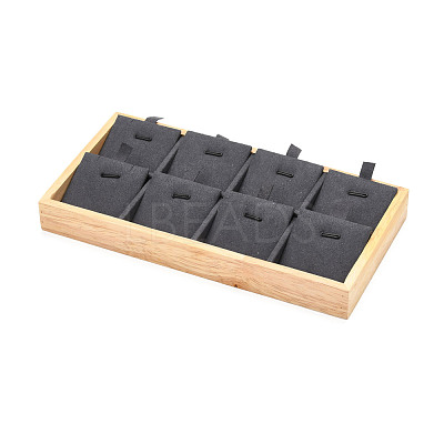 Wood Covered with Microfiber Pendant Display Stands NDIS-F003-02B-1
