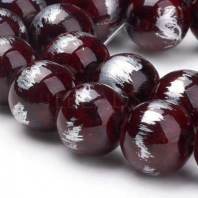 Natural Mashan Jade Beads Strands G-G833-6mm-17-1