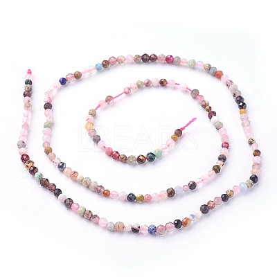 Natural Mixed Gemstone Beads Strands G-F619-21-3mm-1