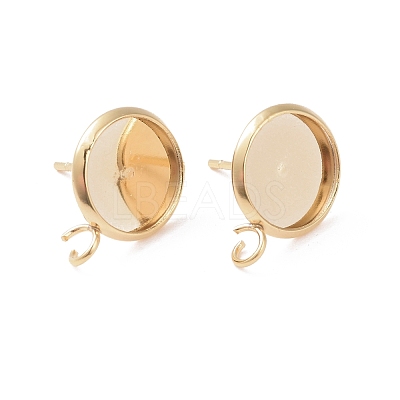 304 Stainless Steel Stud Earring Settings STAS-P166-14-10mm-1