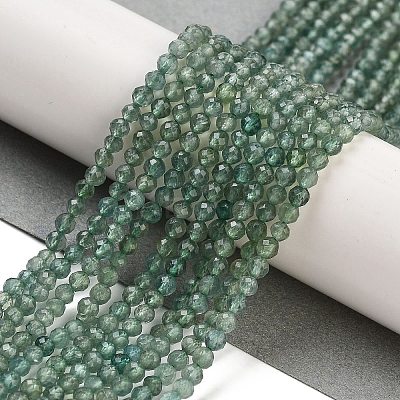 Natural Green Apatite Beads Strands G-G105-A01-02-1