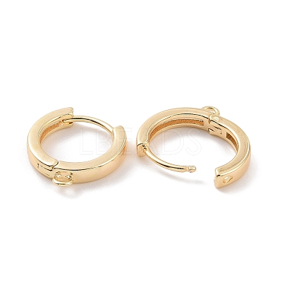 Brass Hoop Earring Findings X-KK-A168-25G-1