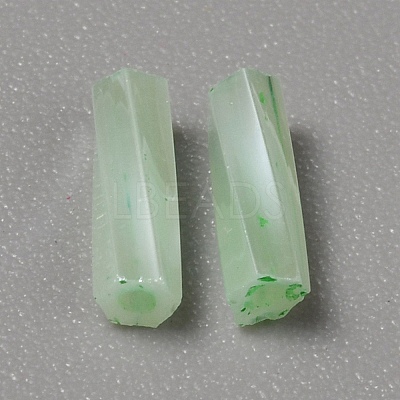Opaque Colours Glass Twist Bugle Beads GLAA-WH0039-08F-1