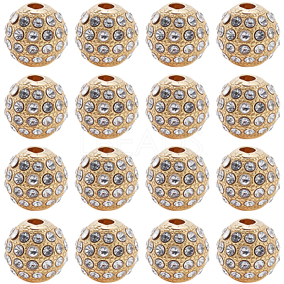 20Pcs Alloy Rhinestone Beads FIND-PA0001-21-1