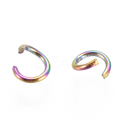 Ion Plating(IP) 304 Stainless Steel Open Jump Rings X-STAS-E475-01B-1