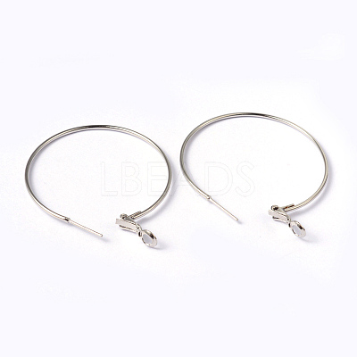Brass Earring Findings Hoops EC108-3NF-1
