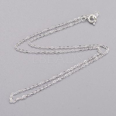 Brass Cable Chain Necklaces X-SW028-01S-NF-1