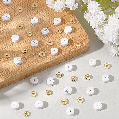 1 Strand Synthetic Howlite Beads Strands G-NB0003-32-1