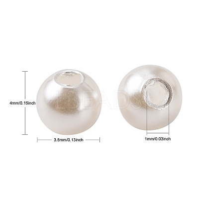 Imitation Pearl Acrylic Beads PL613-1-1