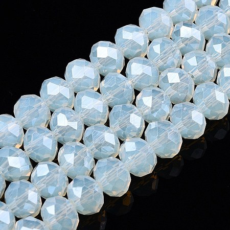 Electroplate Glass Beads Strands EGLA-A044-J8mm-A06-1