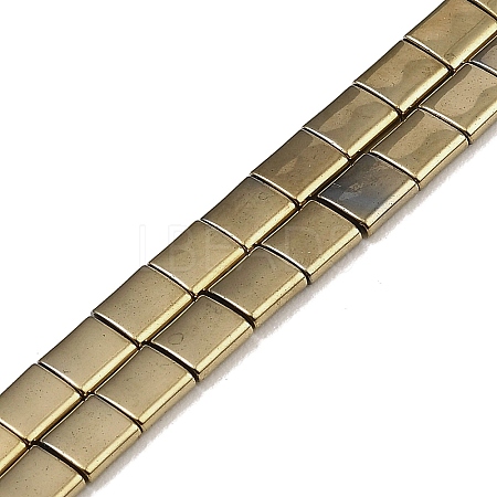 Electroplated Non-magnetic Synthetic Hematite Beads Strands G-G089-B02-03-1