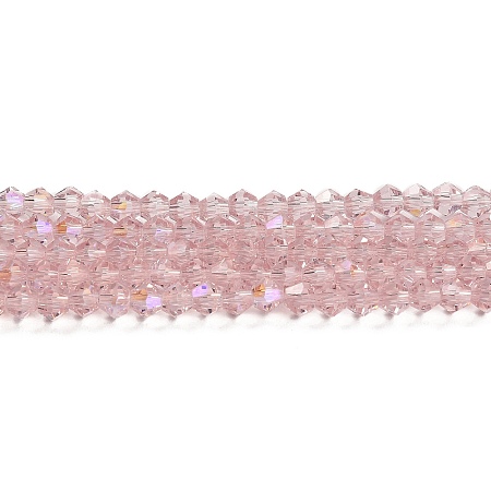 Transparent Electroplate Glass Beads Strands EGLA-A039-T2mm-L26-1