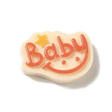 Baby Theme Opaque Resin Decoden Cabochons X-CRES-L043-B04-1