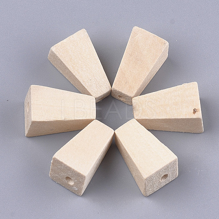 Natural Wood Beads X-WOOD-S053-14-1