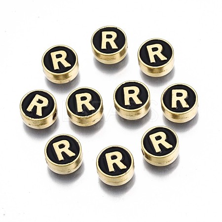 Alloy Enamel Beads ENAM-N052-006-02R-RS-1