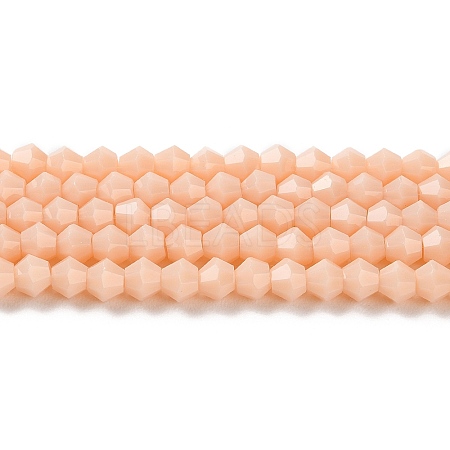 Opaque Solid Color Imitation Jade Glass Beads Strands EGLA-A039-P4mm-D06-1