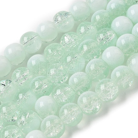 Crackle Glass Beads Strands GLAA-U001-8mm-01-1