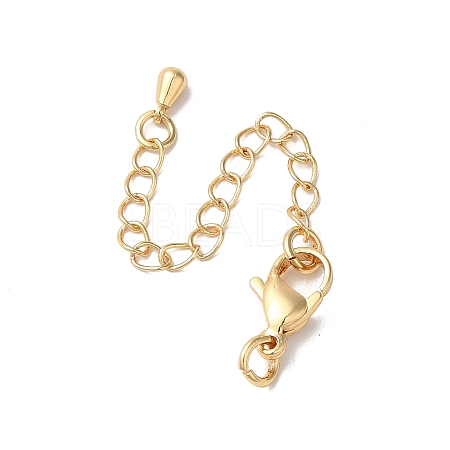 Rack Plating Brass Ends with Chain and Clasps LS-KK-F873-01LG-01-1