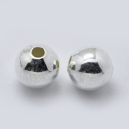 925 Sterling Silver Spacer Beads STER-K171-44S-5mm-1