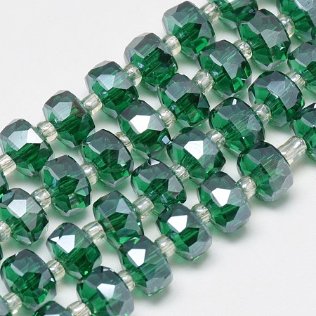 Electroplate Glass Beads Strands EGLA-Q083-8mm-A01-1