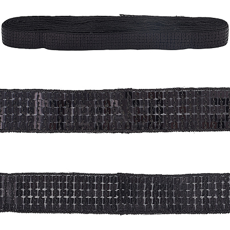 Polyester with PVC Paillette Lace Trim Ribbon OCOR-WH20050-015A-1