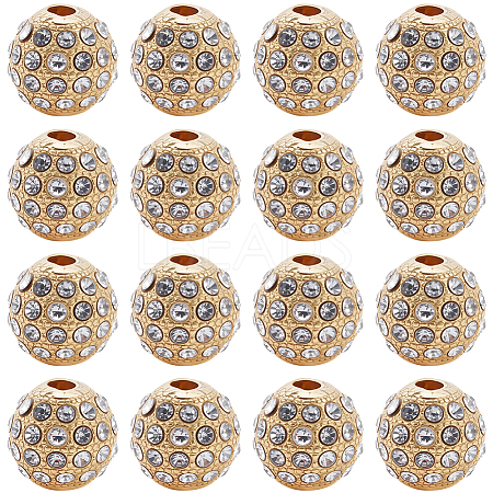 20Pcs Alloy Rhinestone Beads FIND-PA0001-21-1
