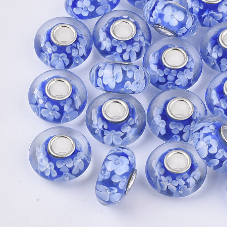 Handmade Lampwork European Beads LAMP-S193-004C-1