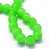 Baking Paint Imitation Jade Glass Round Bead Strands DGLA-Q021-10mm-09-2