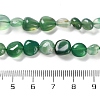 Natural Green Onyx Agate(Dyed & Heated) Beads Strands G-P497-01C-30-5