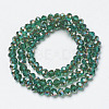 Electroplate Glass Beads Strands EGLA-A034-T4mm-J01-2