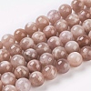 Natural Sunstone Beads Strands X-G-G099-14mm-14-1