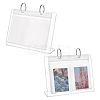 4 Inch Acrylic Desk Calendar Storage Photo Albums Stands AJEW-WH0819-011B-1