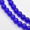 Baking Paint Transparent Glass Bead Strands GLAA-S031-4mm-09-3