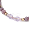 Glass Beaded Bracelets for Women BJEW-JB12137-03-3
