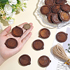 20Pcs Wooden Pendant Cabochon Settings WOOD-AR0001-55-3