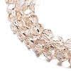 Electroplate Transparent Glass Beads Strands EGLA-A035-T4mm-A22-3