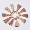 Cannetille Nylon Tassel Pendant Decorations HJEW-G008-A01-1