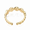 Brass Enamel Cuff Rings RJEW-N035-041-NF-3
