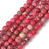 Dyed Natural Regalite/Imperial Jasper/Sea Sediment Jasper Beads Strands G-B124-C05-2
