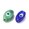 Handmade Evil Eye Lampwork Beads Strands LAMP-G168-06-4