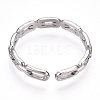 304 Stainless Steel Open Cuff Ring RJEW-N046-01P-3