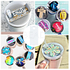8Pcs Acrylic Heat Transfer Big Pendants FIND-SP0003-10C-4