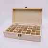 32 Compartment Wooden Storage Box WOOD-WH0103-81-2