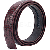 Cowhide Leather Crocodile Skin Pattern Waist Belts for Men AJEW-WH20020-437A-1