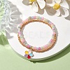 Glass Seed Double Layer Multi-strand Bracelets BJEW-MZ00055-03-2