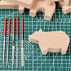 DIY Wood Carving Craft Kit DIY-E026-07-4