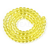 Transparent Glass Beads Strands GLAA-T032-T6mm-12-3