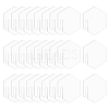 60Pcs Mirror Acrylic Wine Glass Charms AJEW-FG0003-02B-1